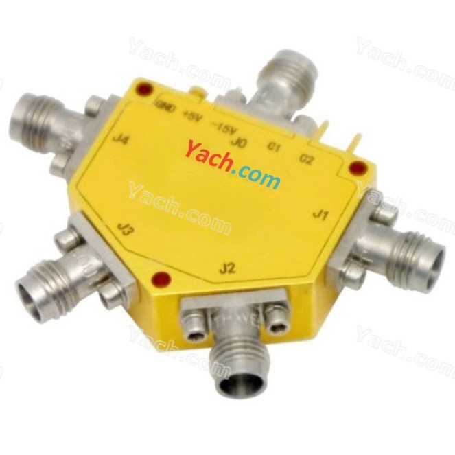 2.92 SP4T PIN Diode Switch Operating From 500 MHz to 40 GHz Up To +23 dBm, PN: SW516172, $1299